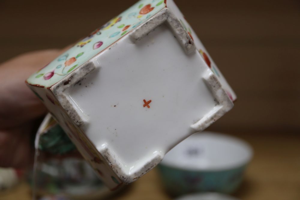 A group of Chinese famille rose ceramics